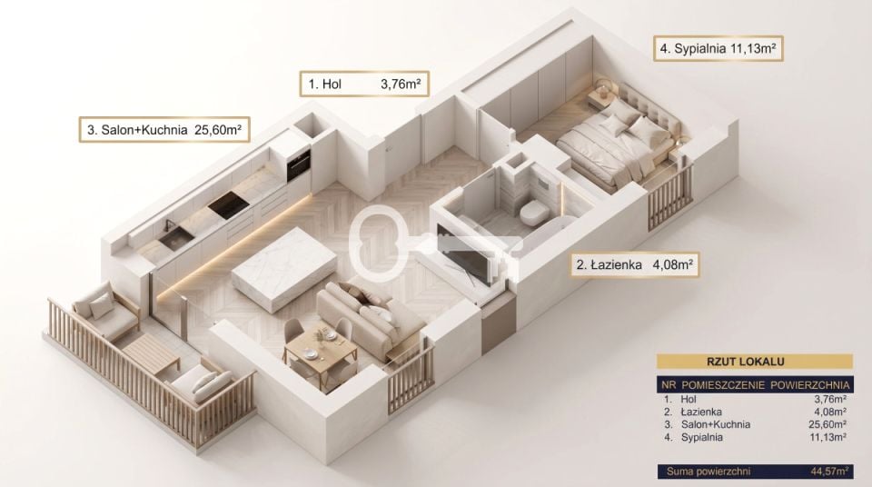 Sprzedam Mieszkanie Katowice - 44,57 m²