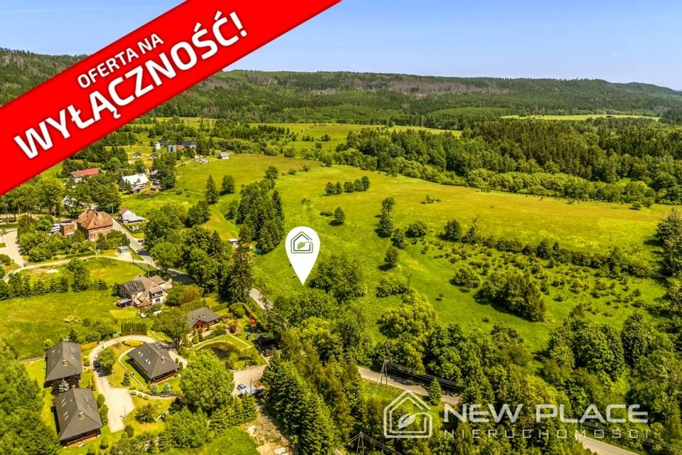 Działka przy lesie