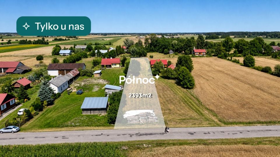 Działka budowlano-rolna Stasiówka