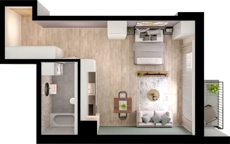 Mieszkanie Bocianowo, ul. Rycerska 22-24