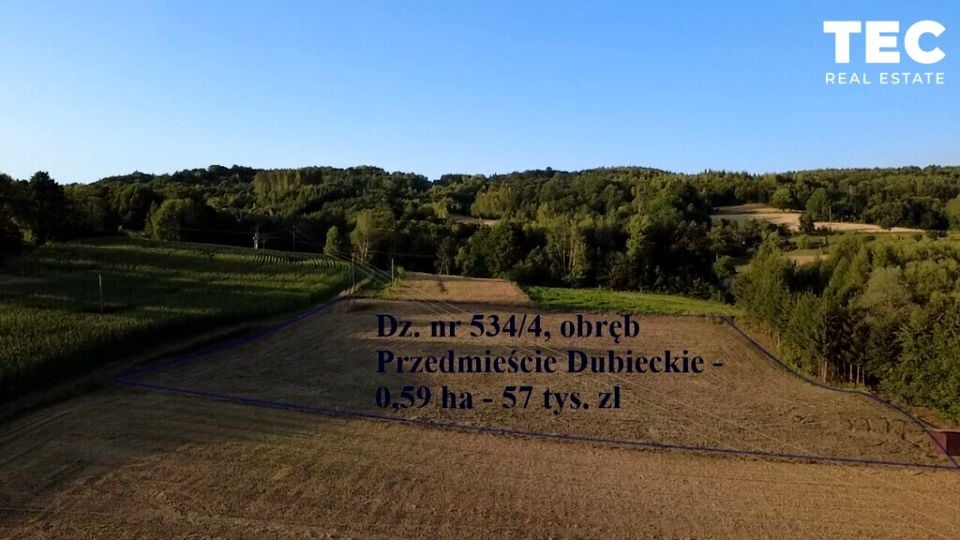 Działka rolna Przedmieście Dubieckie