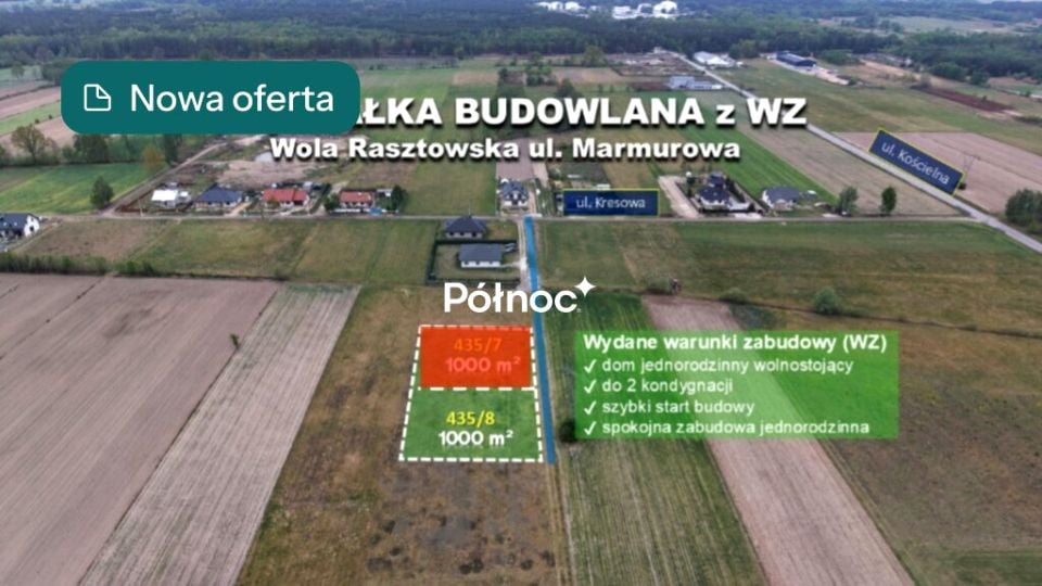 Działka budowlana Wola Rasztowska