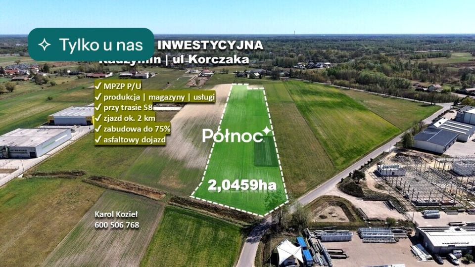 Działka przemysłowa Radzymin