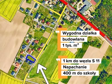 Działka budowlana Napachanie