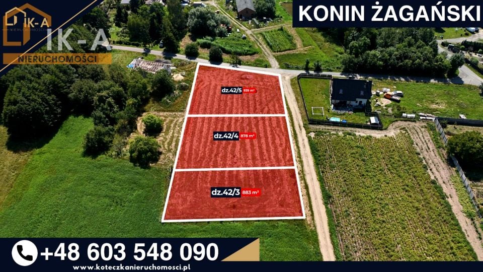 Działka Konin Żagański