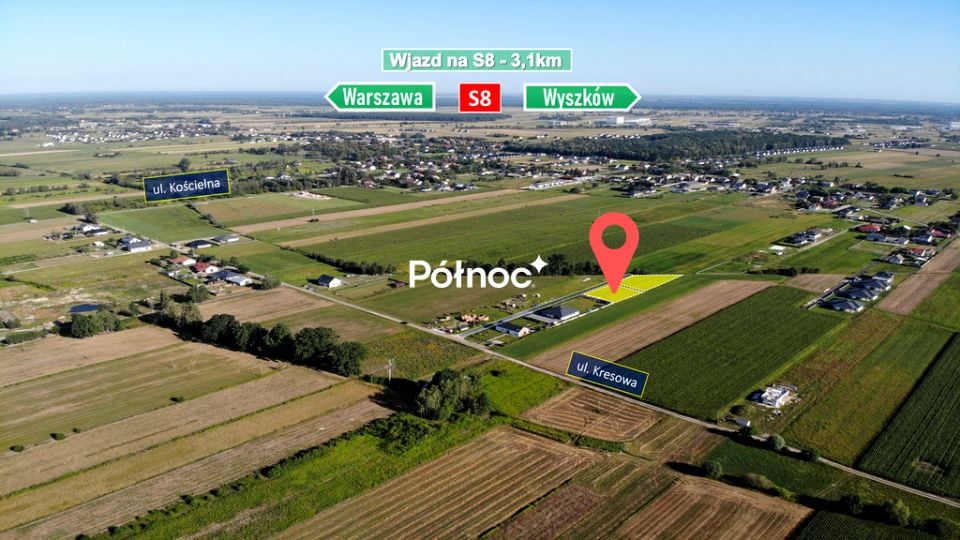 Działka przy lesie