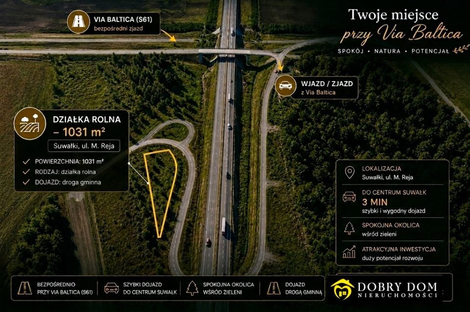 Działka rolna Suwałki