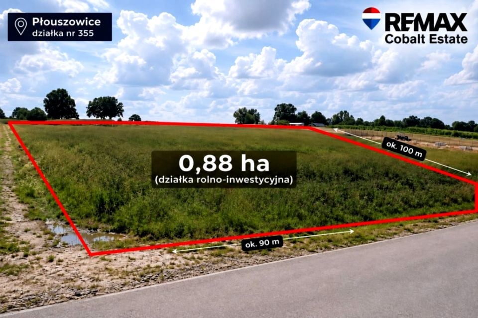 Działka rolna Płouszowice