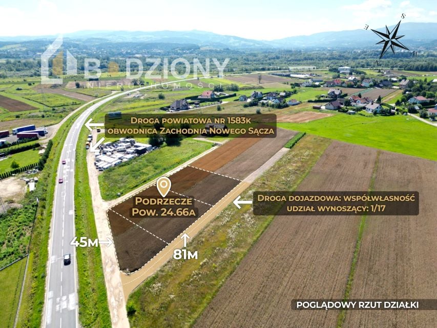 Działka budowlana Podrzecze