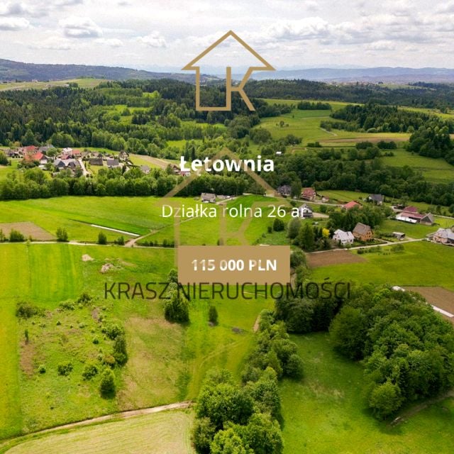 Działka rolna Łętownia
