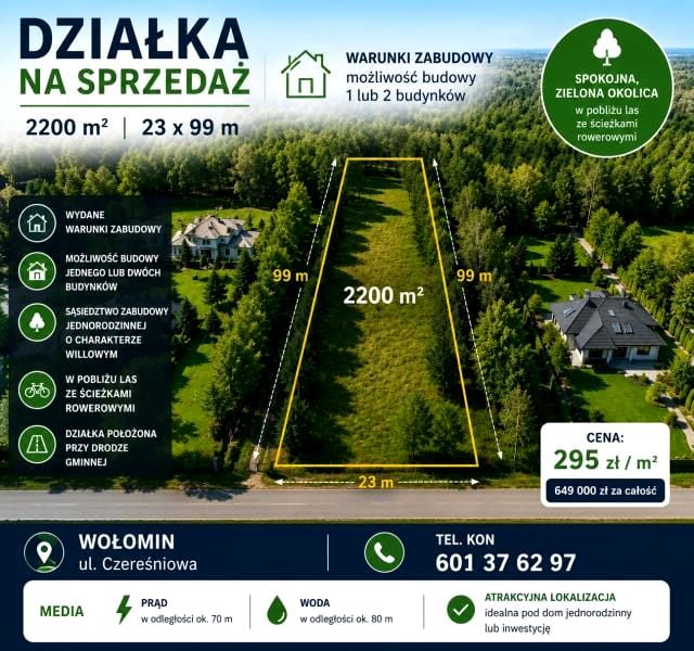 Działka budowlana Wołomin
