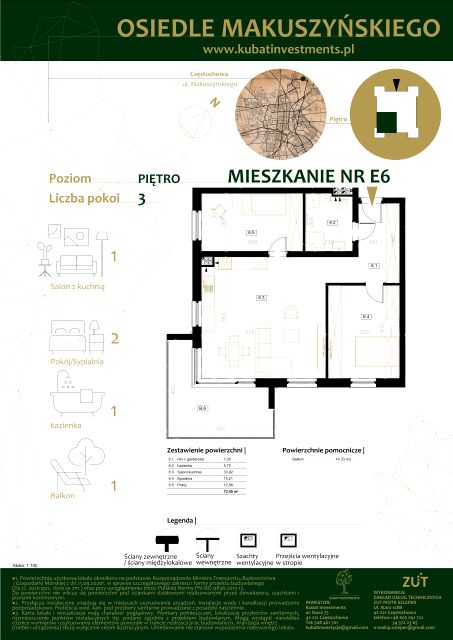 Mieszkanie Północ, ul. Makuszyńskiego 45