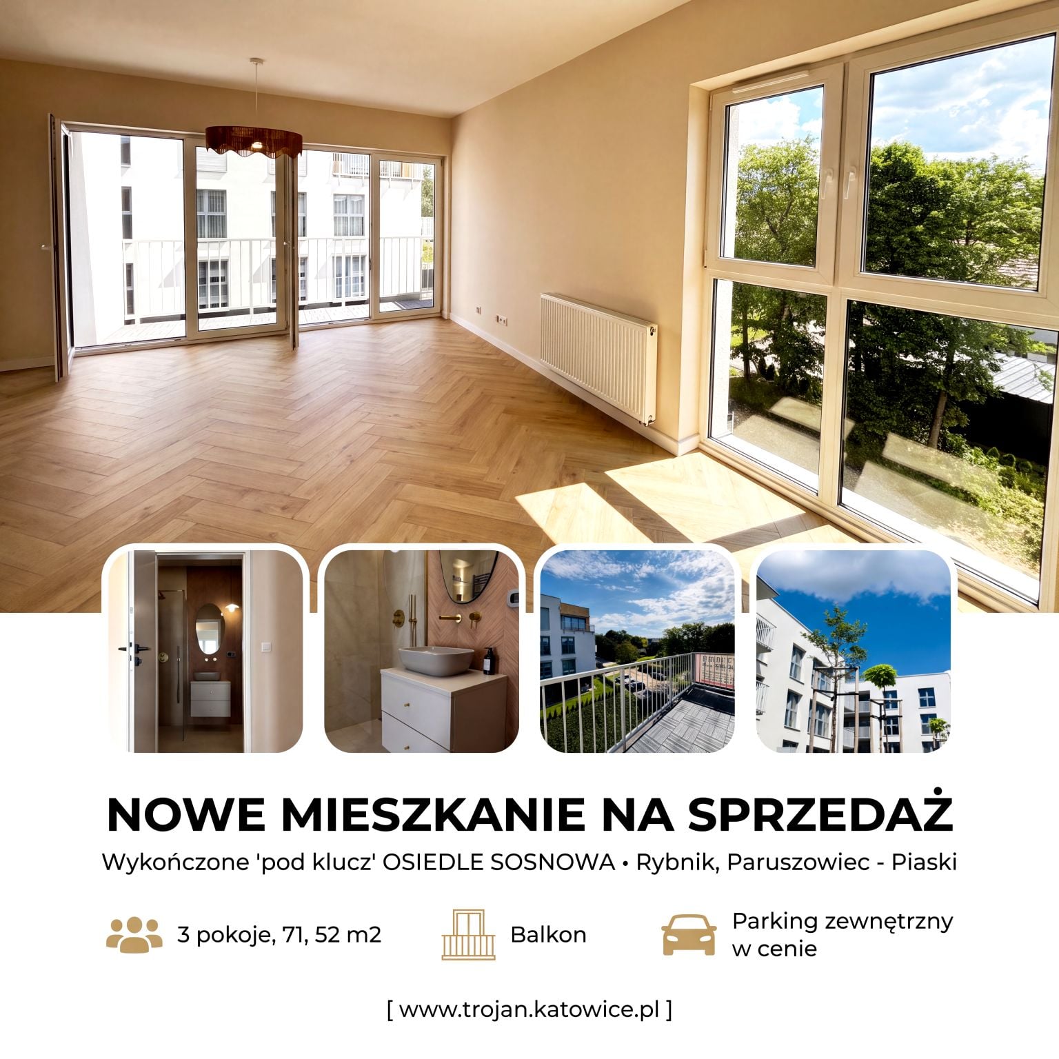 Apartament, ul. Sosnowa