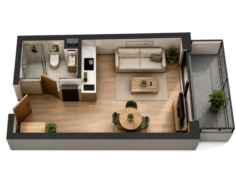 Mieszkanie apartamentowiec Gdańsk