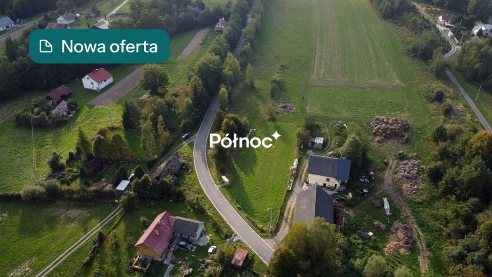 Działka budowlana Łomna