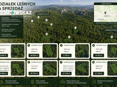 Działka leśna Zawiercie