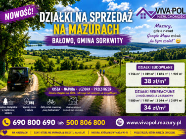 Działka budowlana Sorkwity