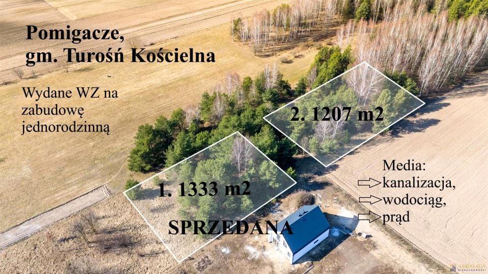 Działka budowlano-rolna Pomigacze
