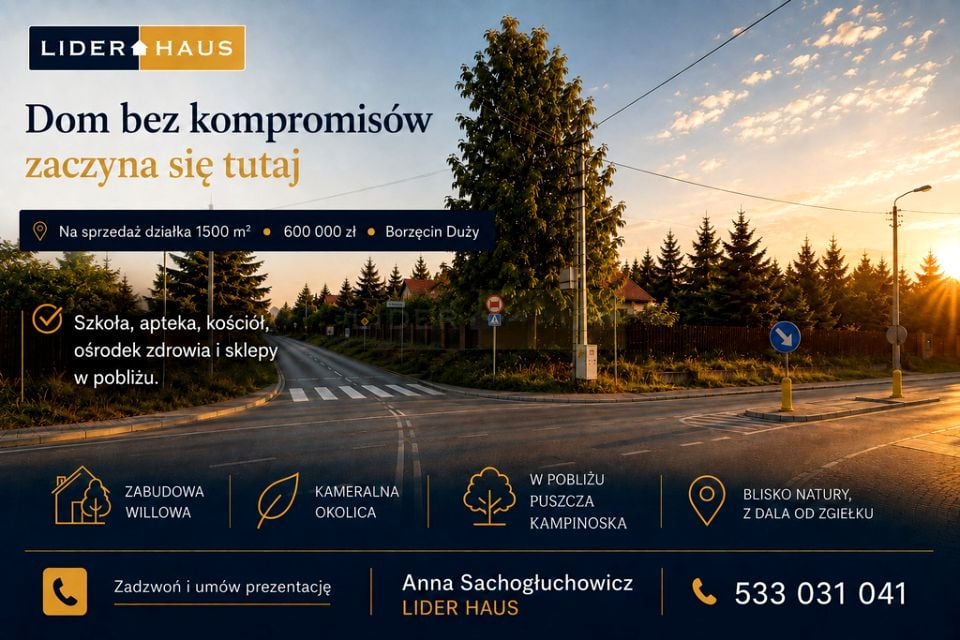 Działka Borzęcin Duży