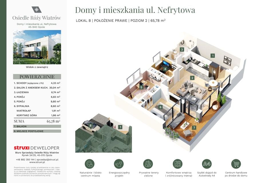 Mieszkanie Chmielowice, ul. Róży Wiatrów