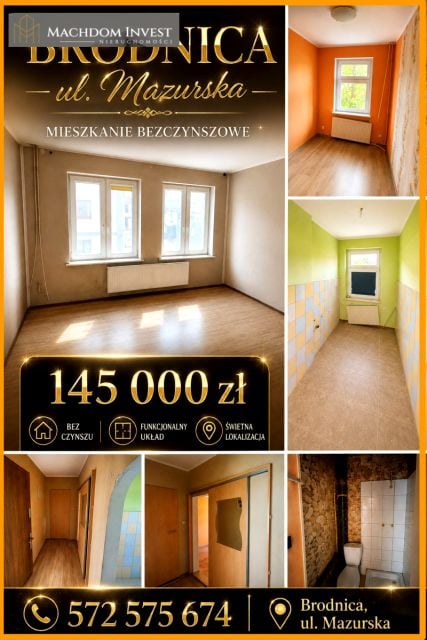 Sprzedam Mieszkanie Brodnica - 55,90 m², Brodnica
