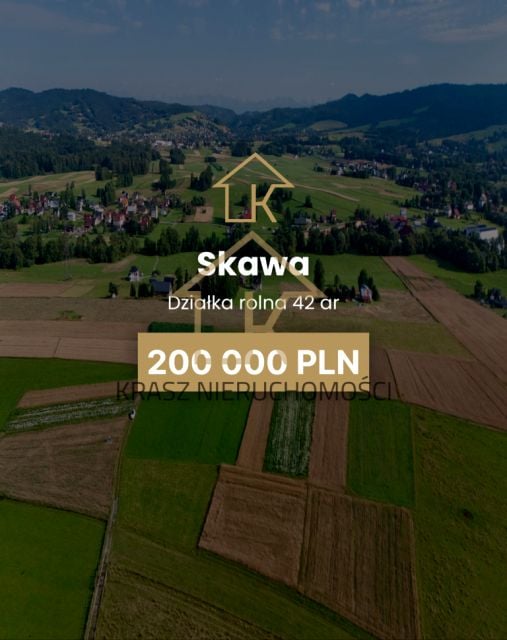 Działka rolna Skawa