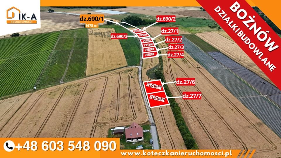 Działka budowlana Bożnów