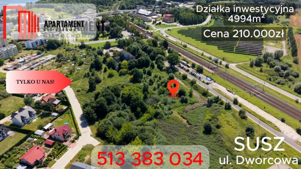 Działka usługowa Susz