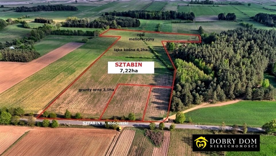 Działka rolna Sztabin