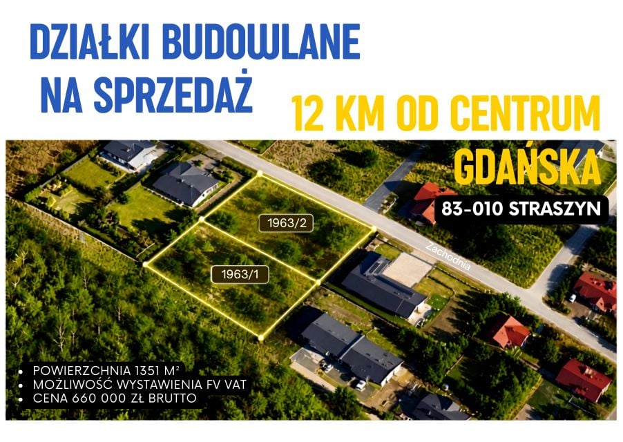 Działka budowlana Straszyn