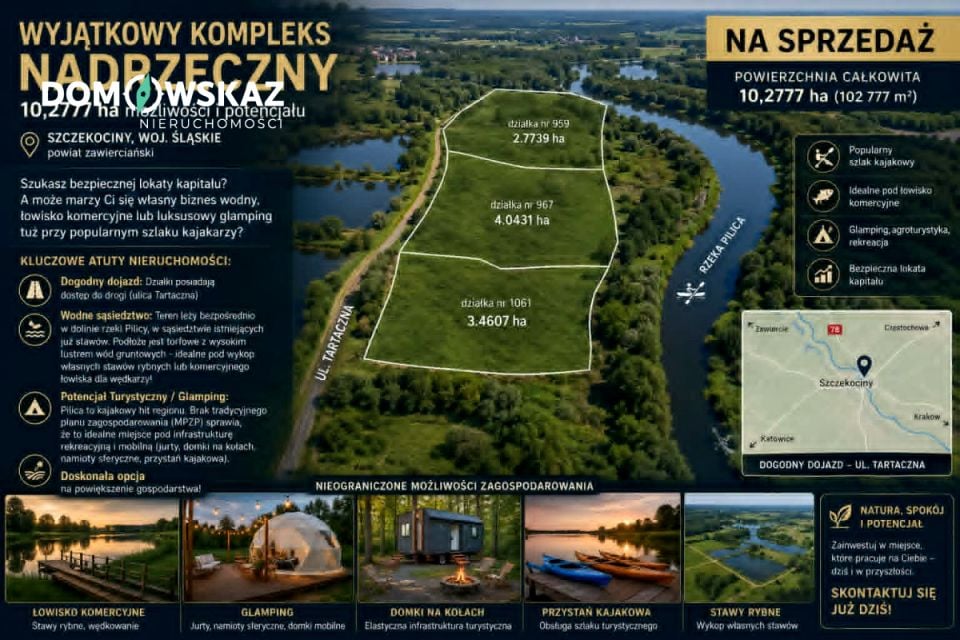 Działka rolna Szczekociny