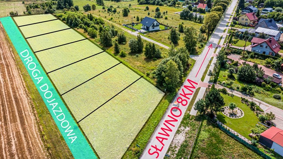 Działka budowlana Sławsko