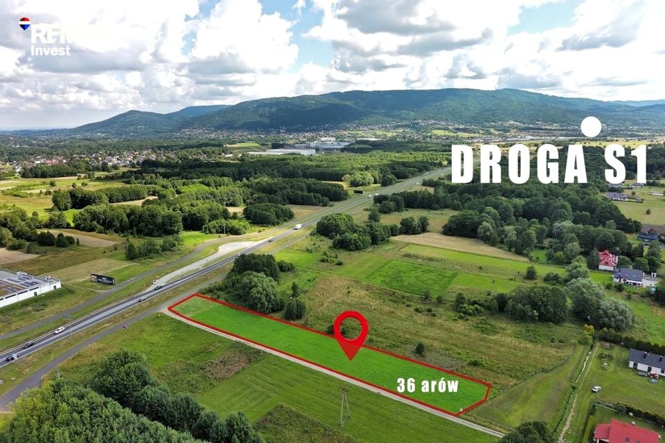 Działka usługowa Buczkowice
