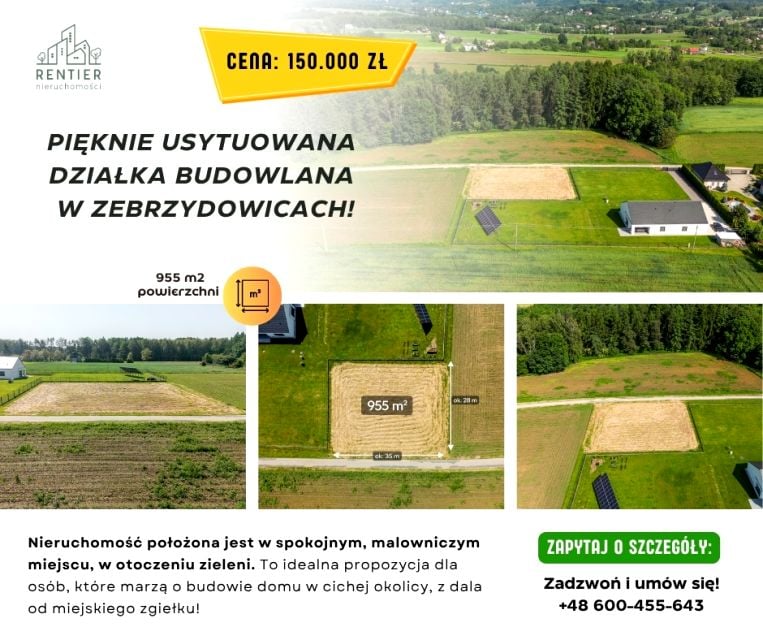 Działka budowlana Zebrzydowice