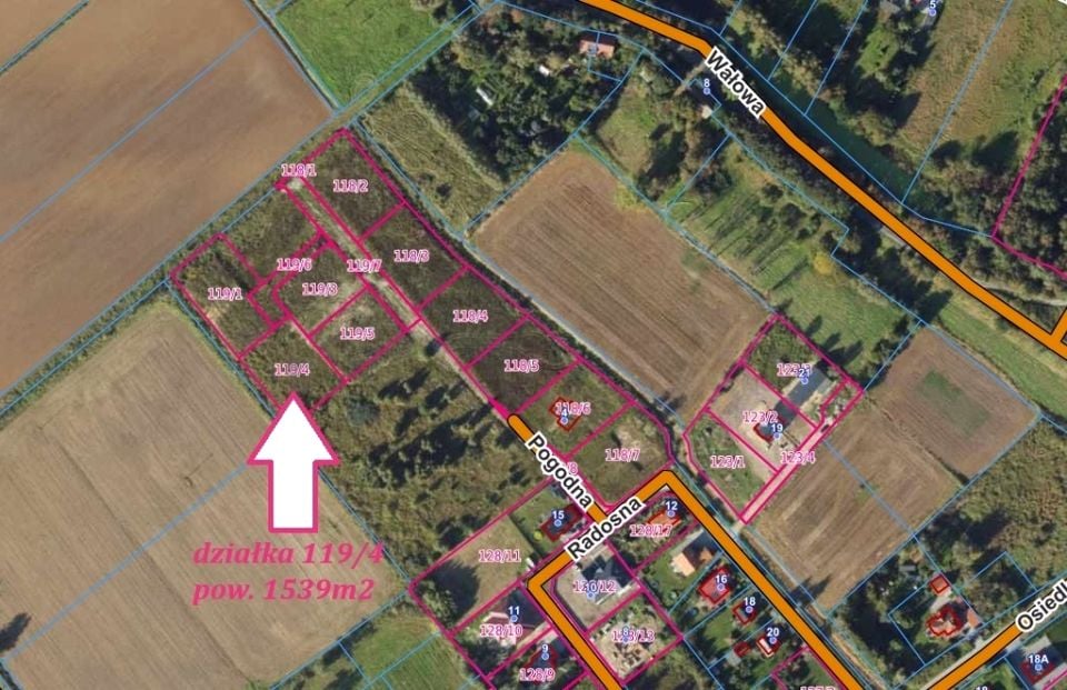 Działka budowlana Wiślinka