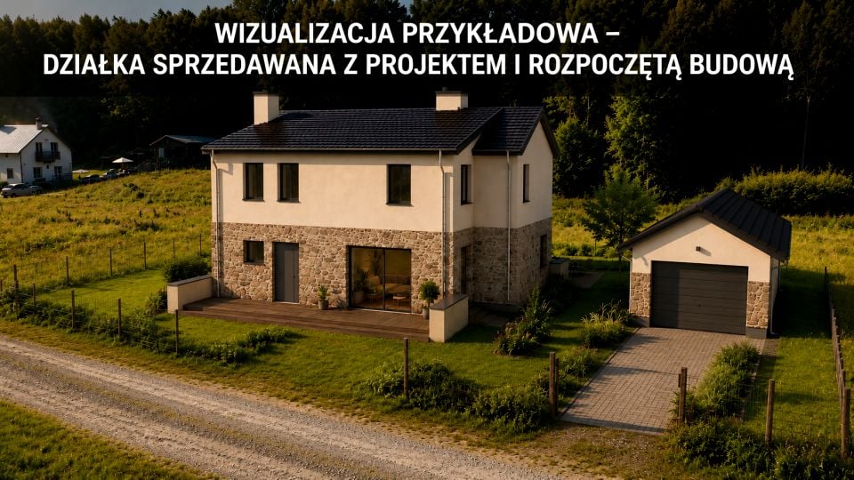 Działka przy lesie