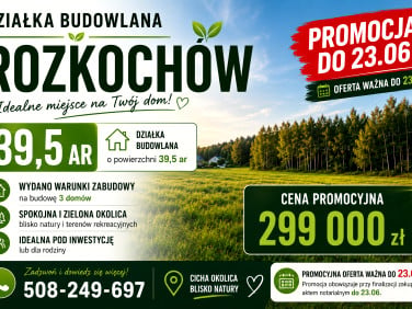 Działka budowlana Rozkochów