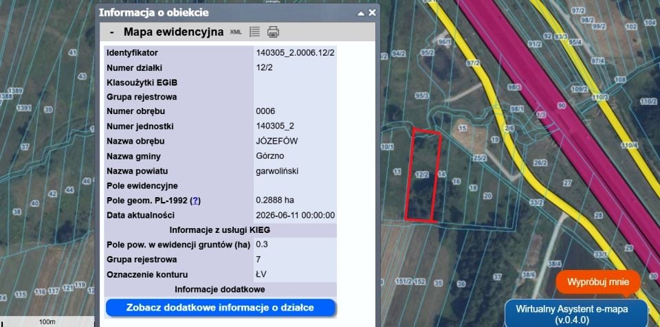 Działka rolna Józefów