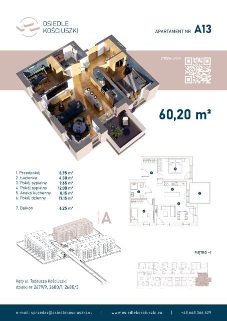 Mieszkanie Nowe Miasto, ul. Tadeusza Kościuszki