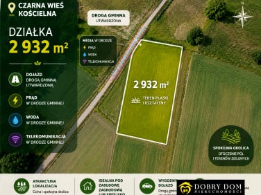 Działka siedliskowa Czarna Wieś Kościelna