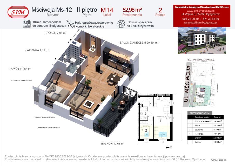 Mieszkanie Czyżkówko, ul. Mściwoja