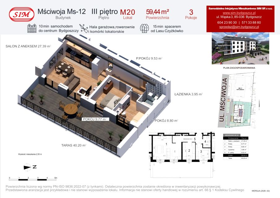 Mieszkanie Czyżkówko, ul. Mściwoja
