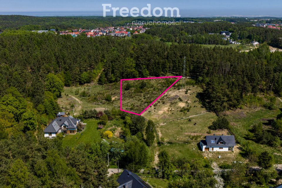 Działka przy lesie