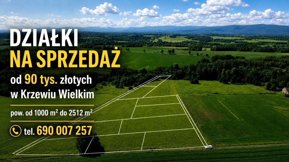 Działka Krzewie Wielkie