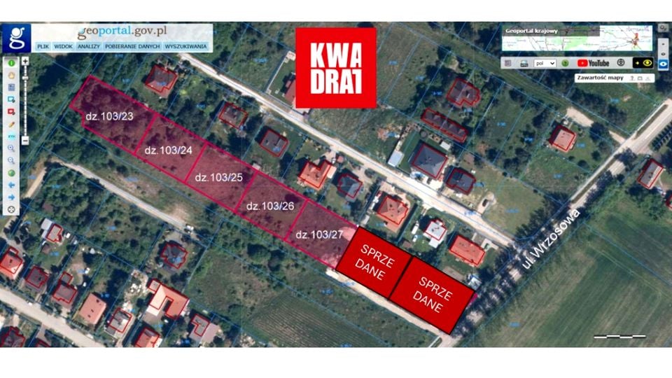 Działka budowlana Glinianka