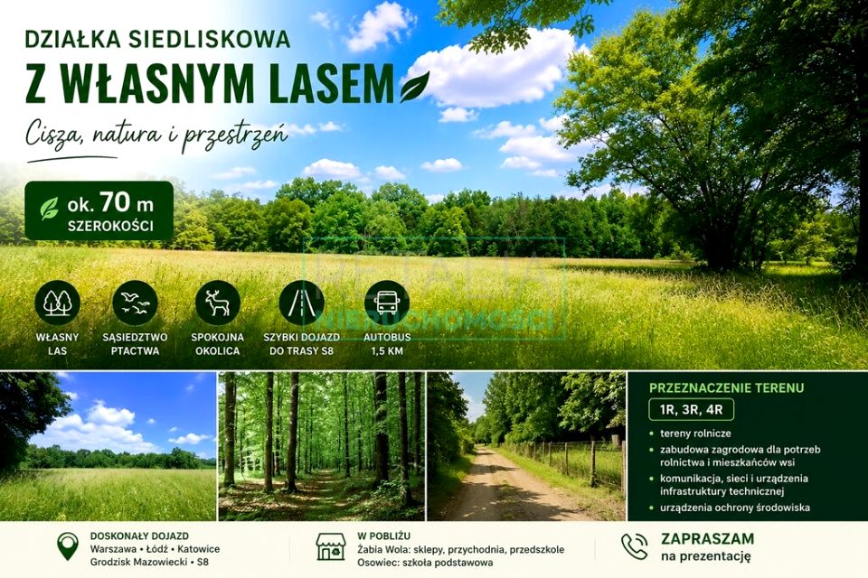Działka siedliskowa Ciepłe sprzedam