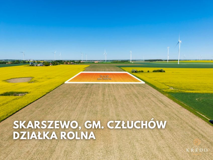 Działka rolna Skarszewo