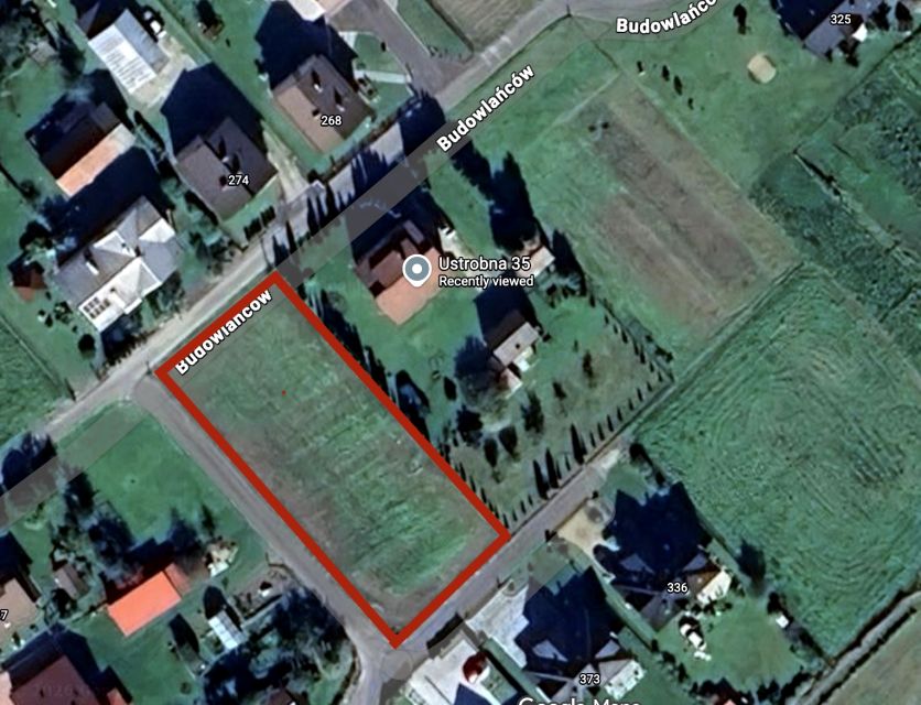 Działka budowlana Ustrobna