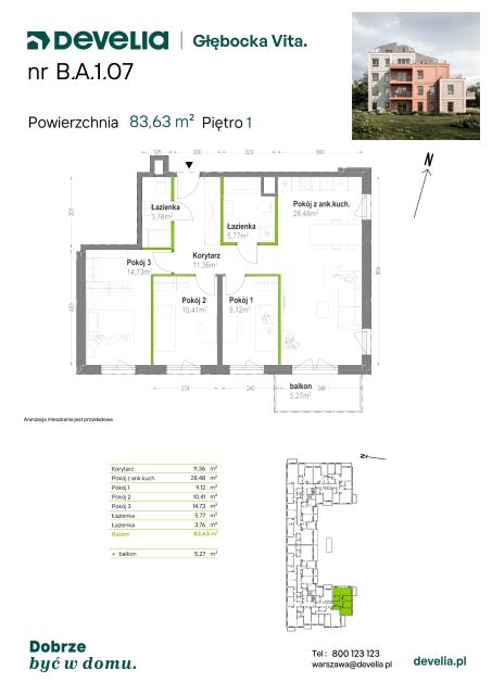 Mieszkanie Lewandów, ul. Głębocka 84A