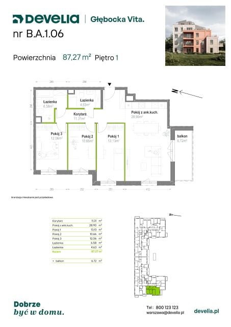 Mieszkanie Lewandów, ul. Głębocka 84A